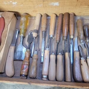 Vintage Chisels - Germany USA Sweden Japan UK - Wood Work